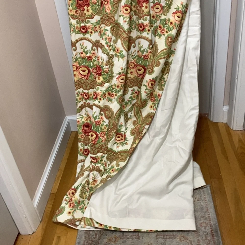 Custom floral drapes